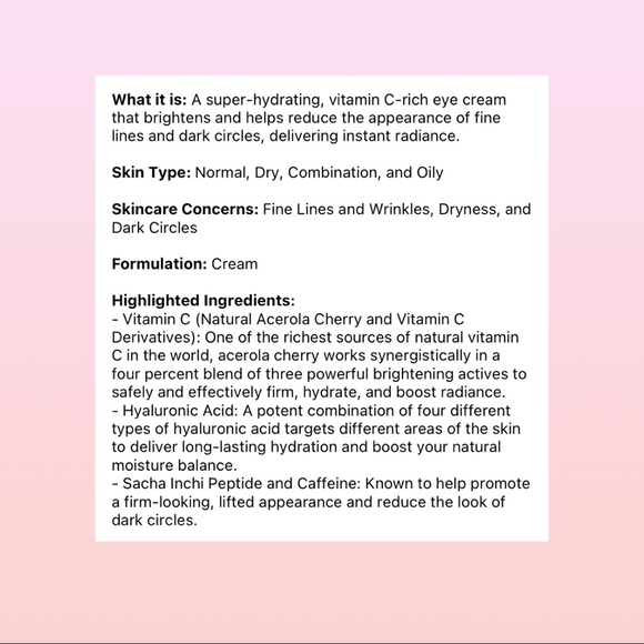 Farmacy Cheer up brightening vitamin C eye cream - Picture 3 of 3